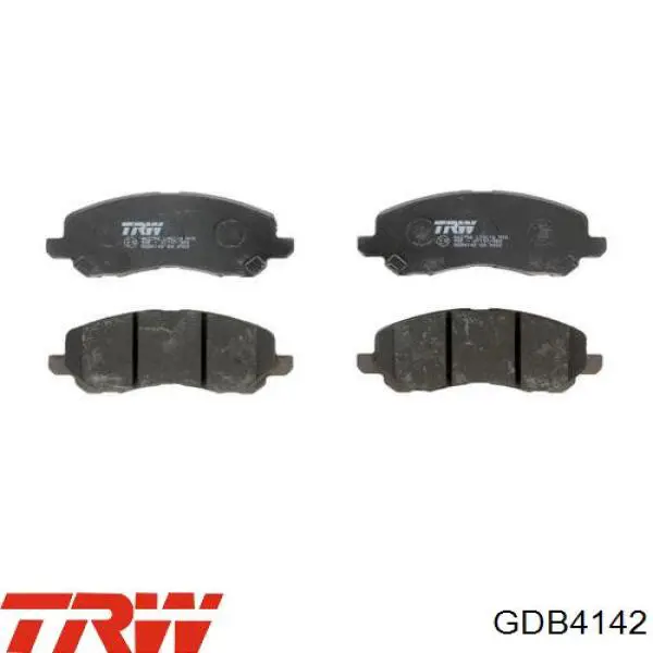 GDB4142 TRW колодки гальмівні передні, дискові