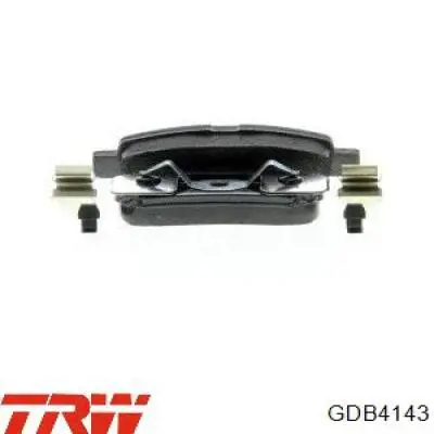 GDB4143 TRW колодки гальмові задні, дискові