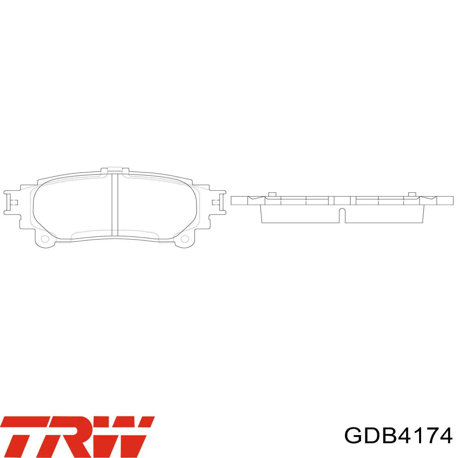 Купити GDB4174 TRW Задні колодки