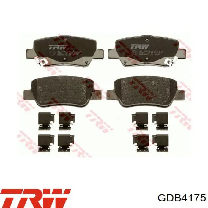 Купити GDB4175 TRW Задні колодки