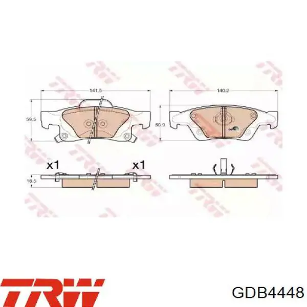 Купити 321608 Daco Задні колодки