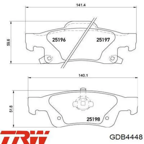 Задні гальмівні колодки Daco 321608 ціна, від 38.47 USD