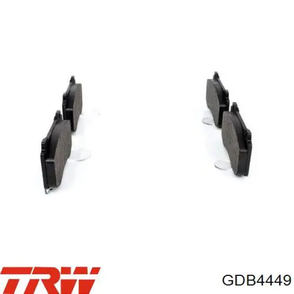 Купити GDB4449 TRW Колодки гальмівні передні, дискові