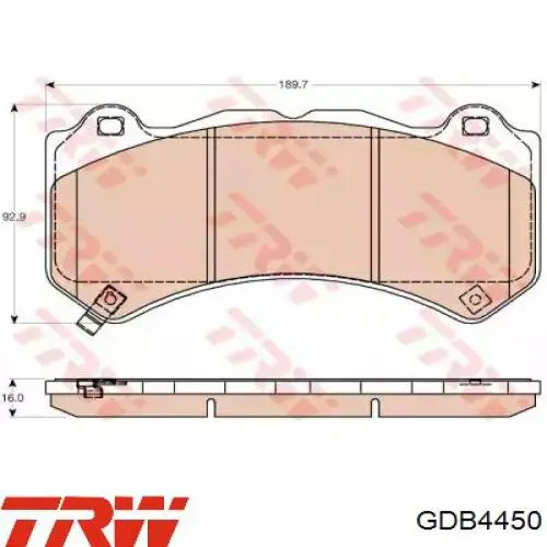 Передні тормозні колодки 35013 ABS