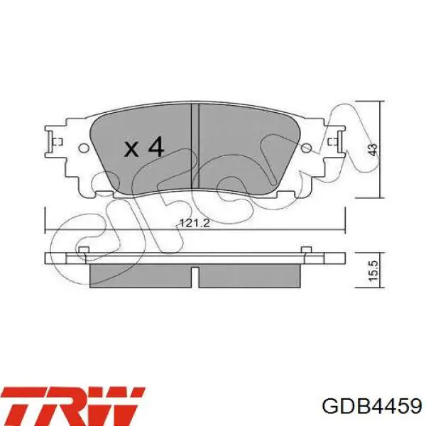 Задні дискові колодки Power Stop NXT1805