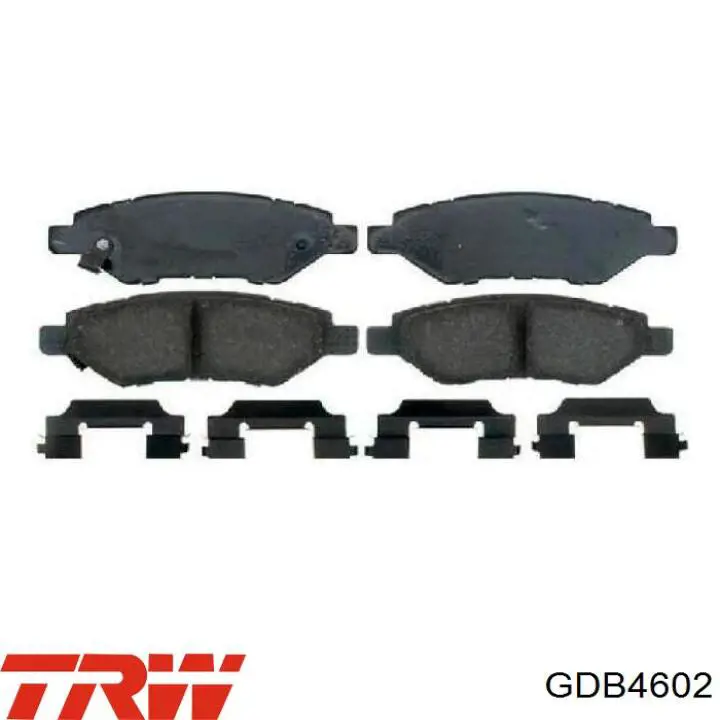 Задні гальмівні колодки GDB4602 TRW