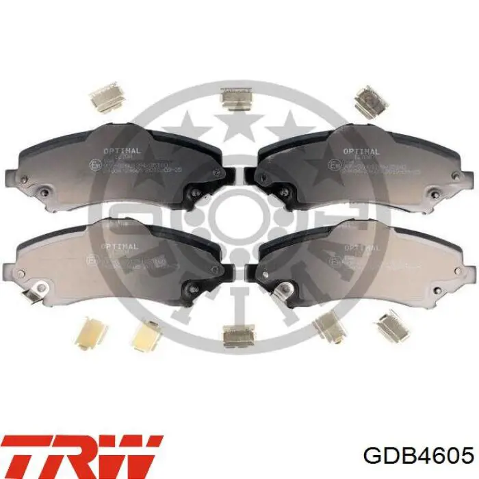 Передні тормозні колодки GDB4605 TRW