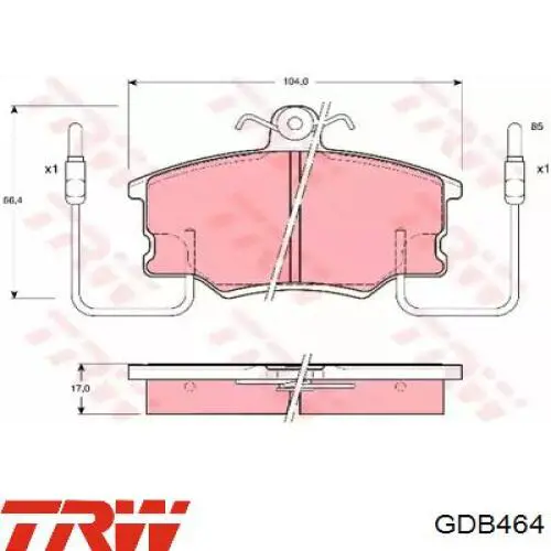Купити SBDS183 Starline Колодки гальмівні передні, дискові