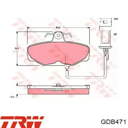 Задні гальмівні колодки Ford 1666716 ціна, від 14.62 USD