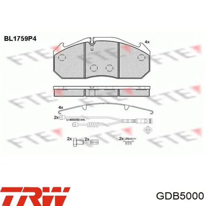 Передні тормозні колодки ST29030PRO Rider