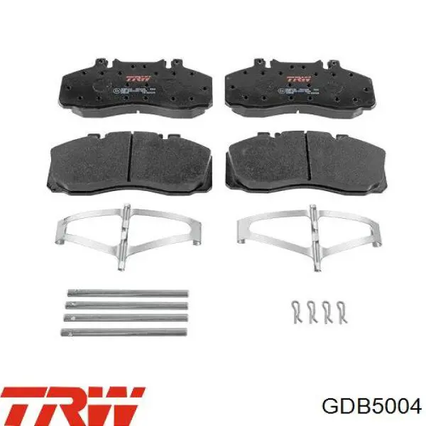 Передні тормозні колодки GDB5004 TRW