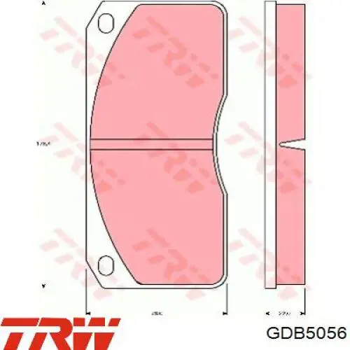 Передні тормозні колодки WP1126 Winnard