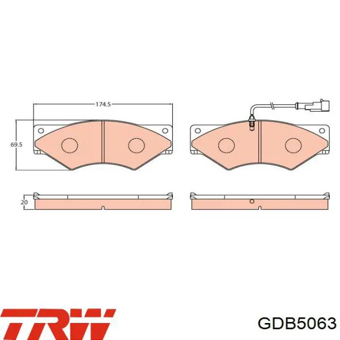 Гальмівні колодки GP 101350 ціна, від 37.27 USD