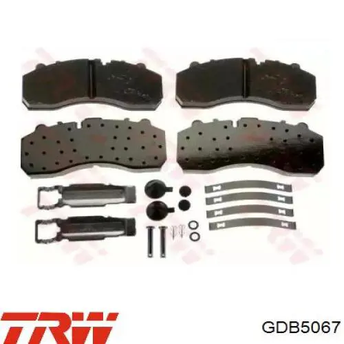 Передні тормозні колодки GDB5067 TRW
