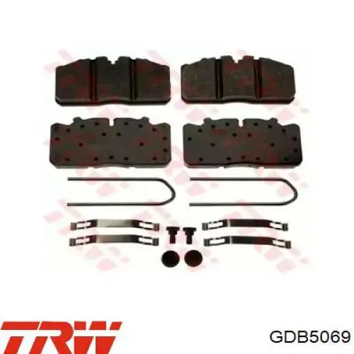 DB2908882 Danblock Передні гальмівні колодки