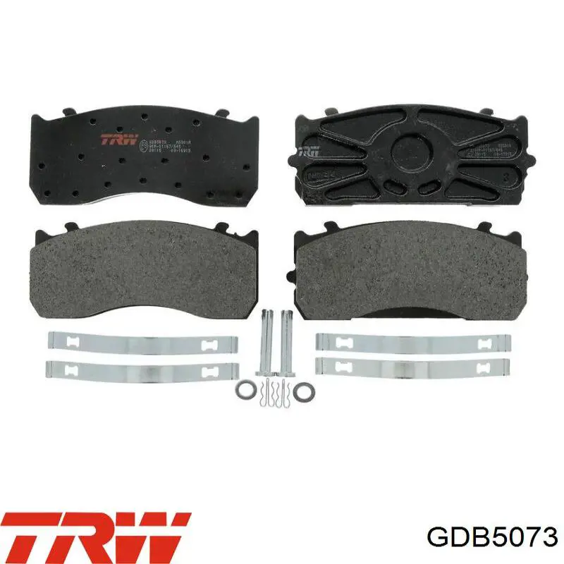 Передні тормозні колодки GDB5073 TRW