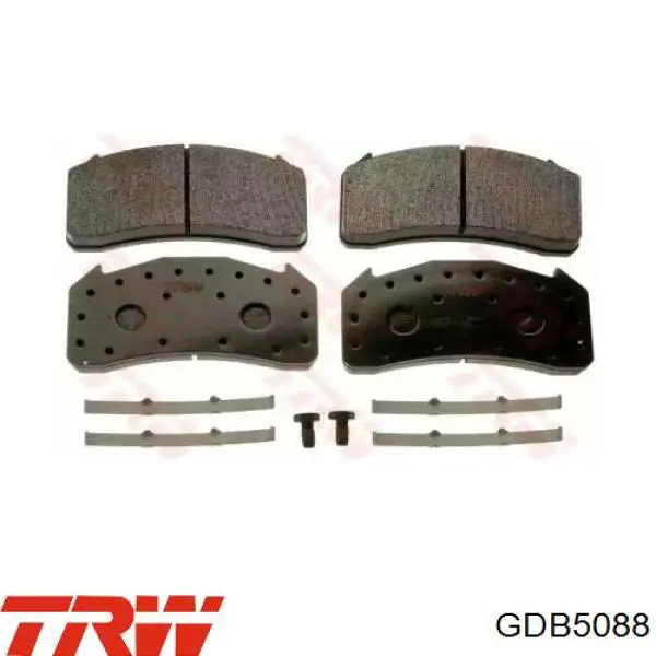 Задні гальмівні колодки GDB5088 TRW