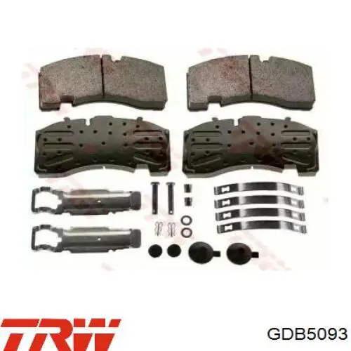 Задні гальмівні колодки GDB5093 TRW