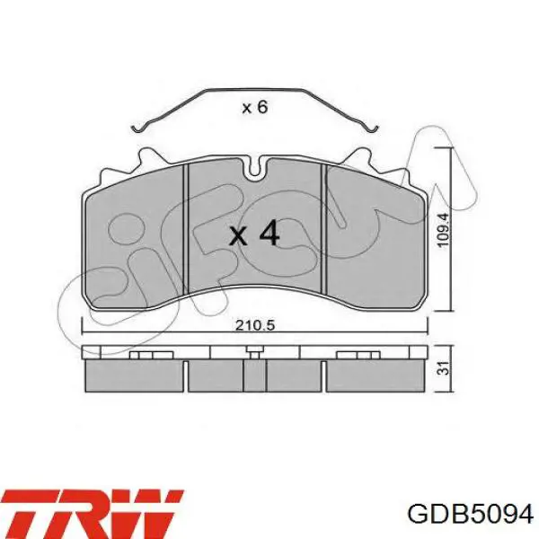 Задні гальмівні колодки PA2002 Brembo