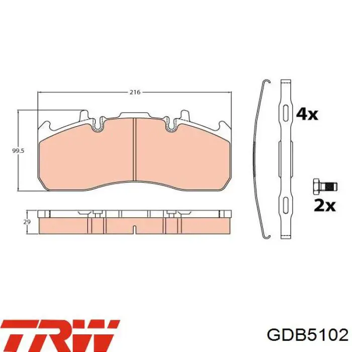 Передні тормозні колодки ST29173PRO Rider