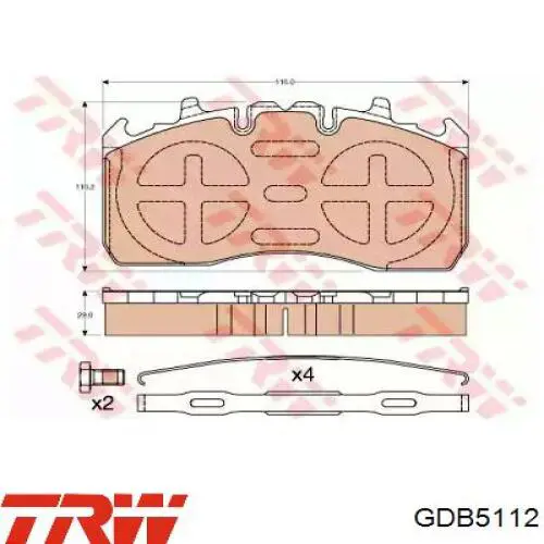 Задні гальмівні колодки Rider ST29211PRO ціна, від 70.76 USD