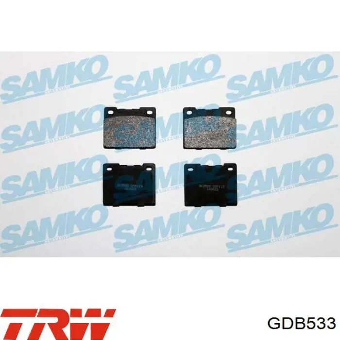 Задні гальмівні колодки TRW GDB533 ціна, від 19.74 USD