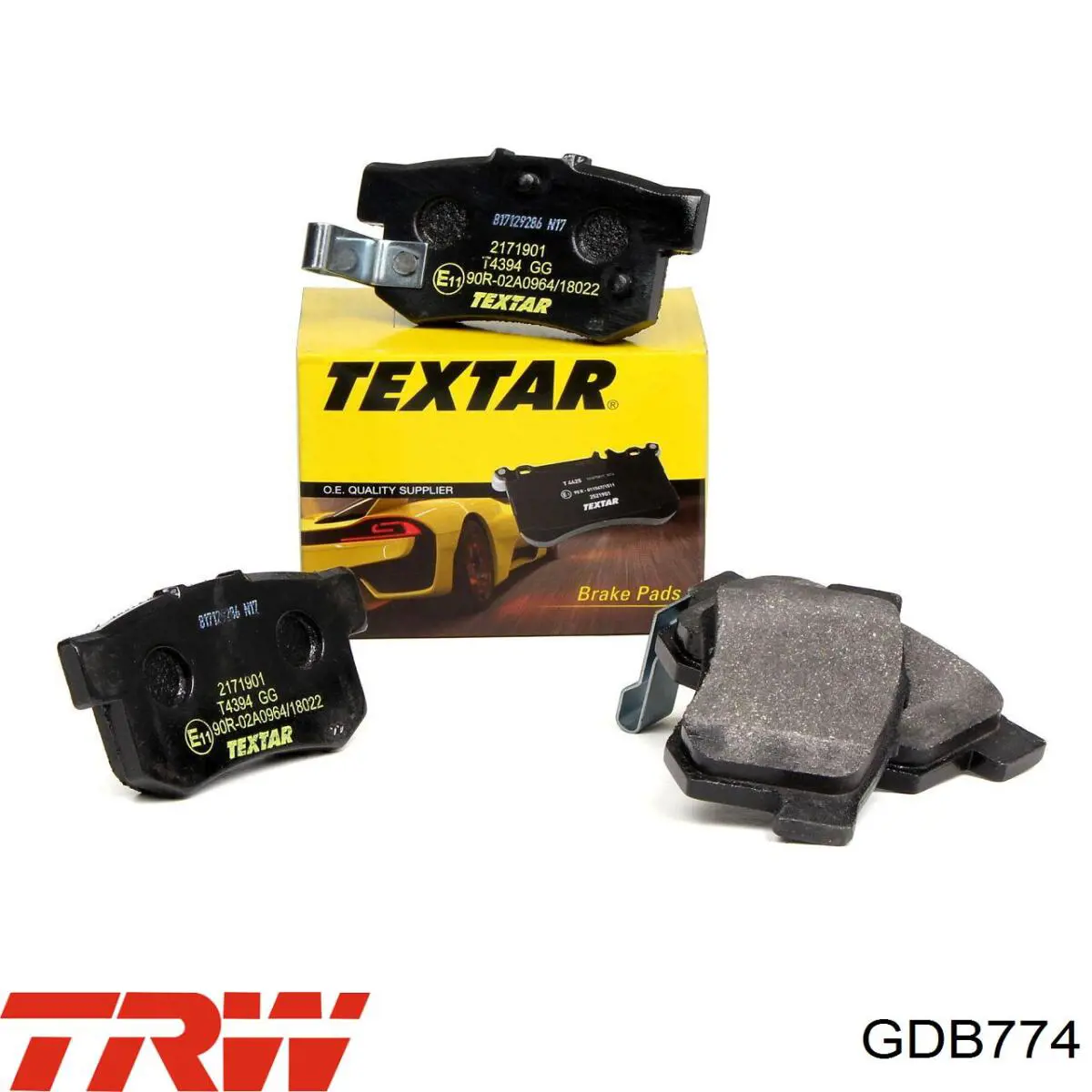 Задні гальмівні колодки GDB774 TRW