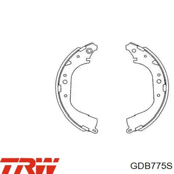 Задні гальмівні колодки GDB775S TRW