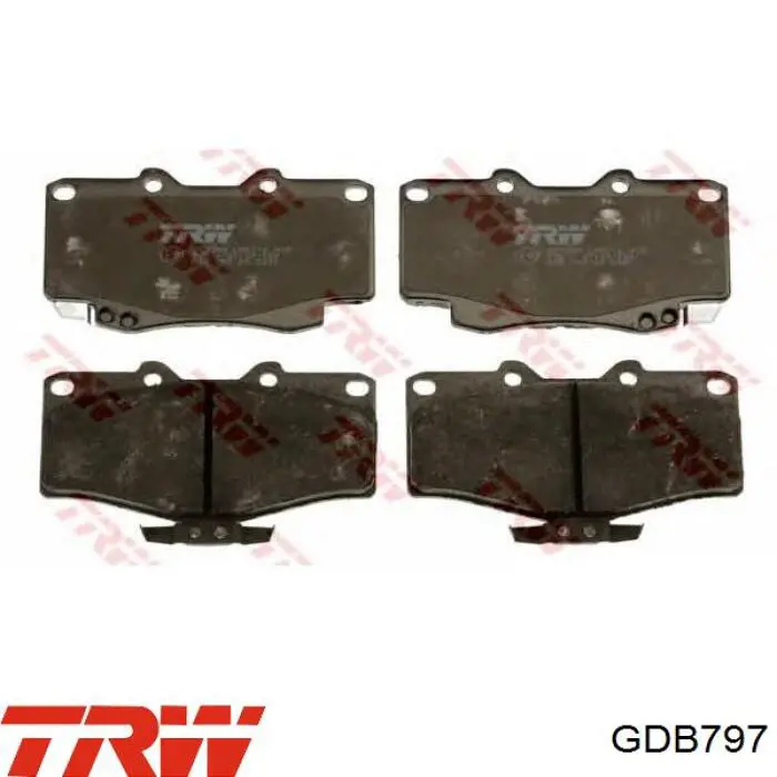 Гальмівні колодки TRW GDB797 ціна, від 23.36 USD