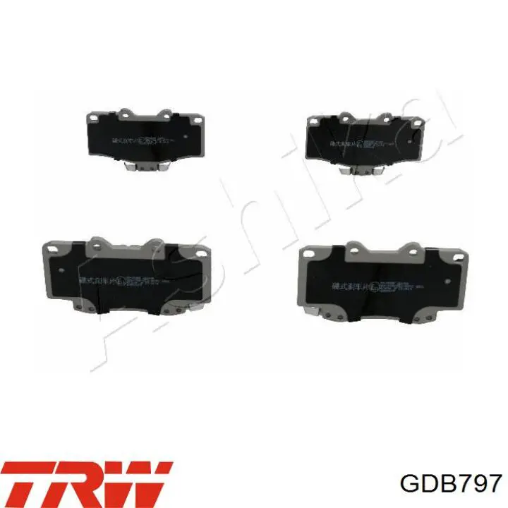 Передні тормозні колодки GDB797 TRW