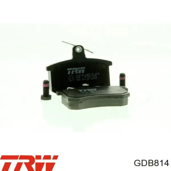 GDB814 TRW Колодки гальмівні задні, дискові