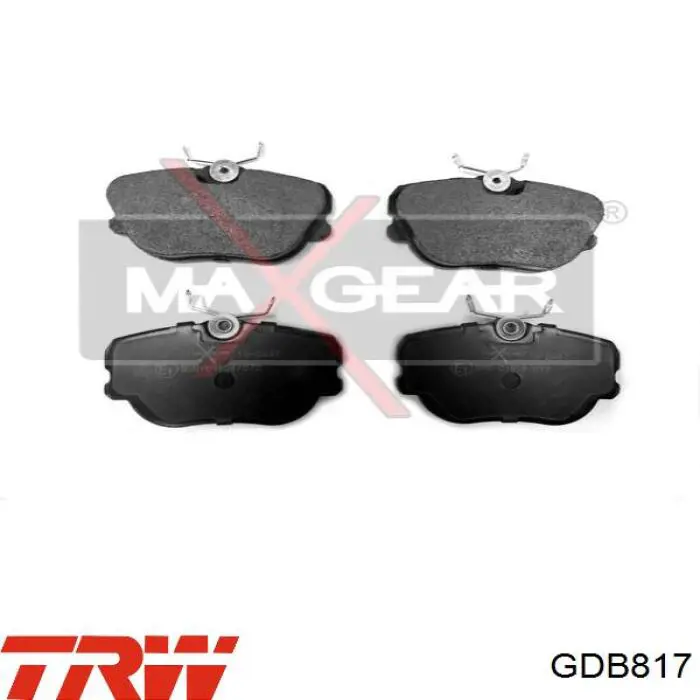Передні тормозні колодки GDB817 TRW
