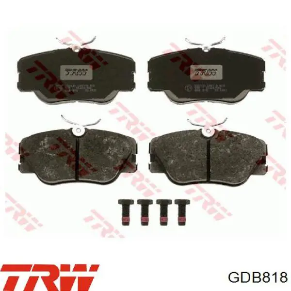 Купити GDB818 TRW Колодки гальмівні передні, дискові