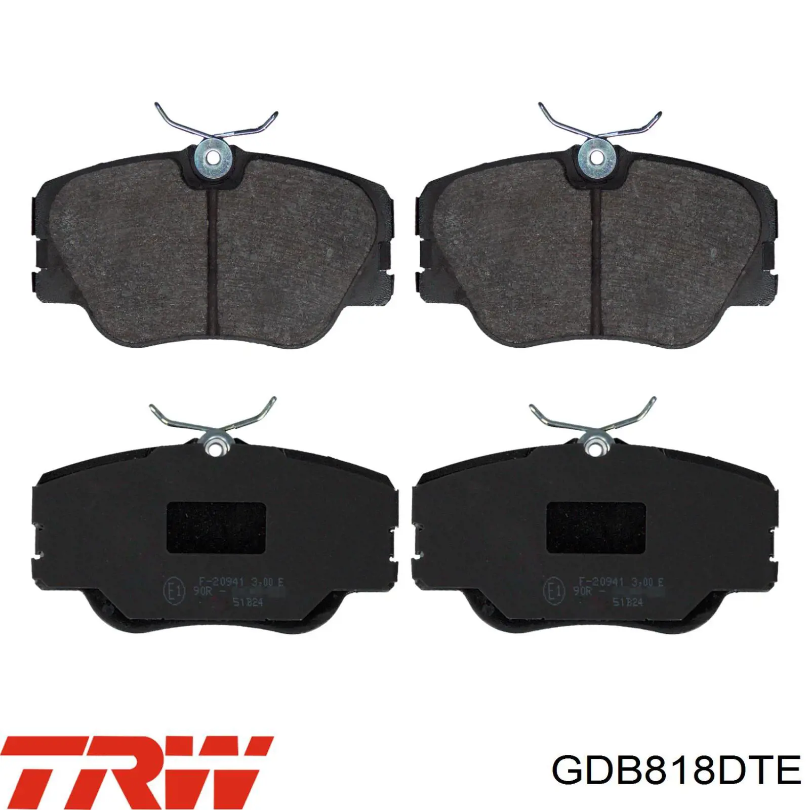 Гальмівні колодки TRW GDB818DTE ціна, від 17.62 USD