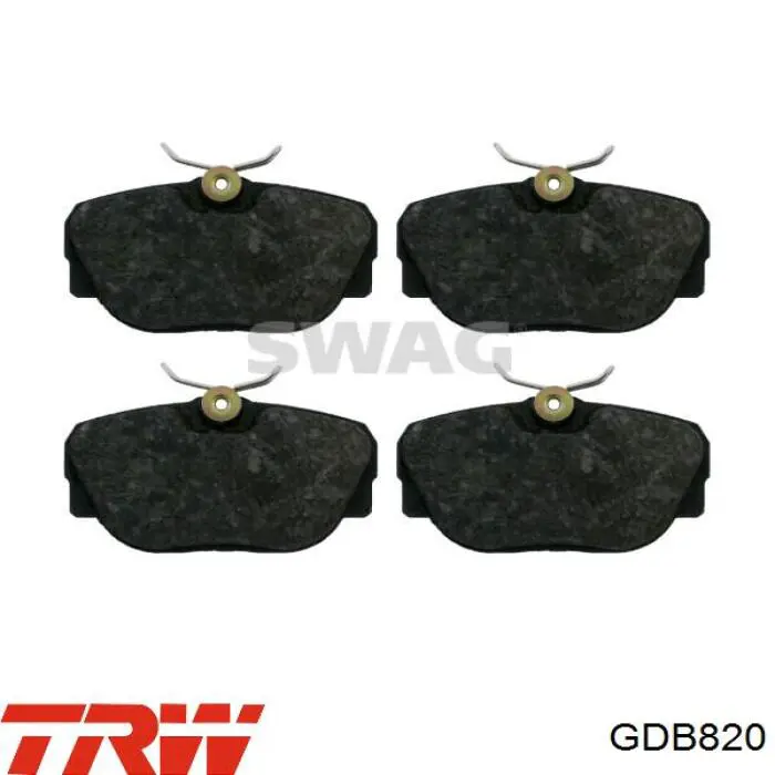 Передні тормозні колодки GDB820 TRW