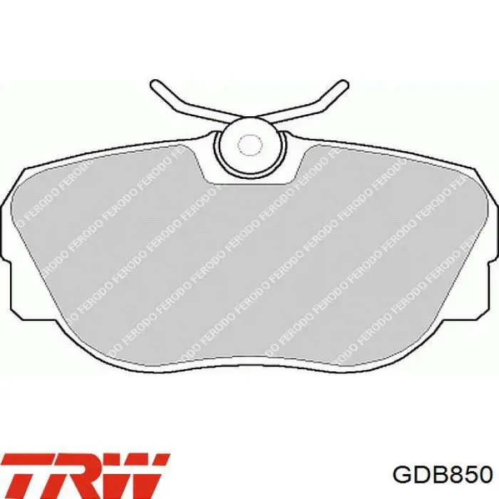 Купити GDB850 TRW Колодки гальмівні передні, дискові