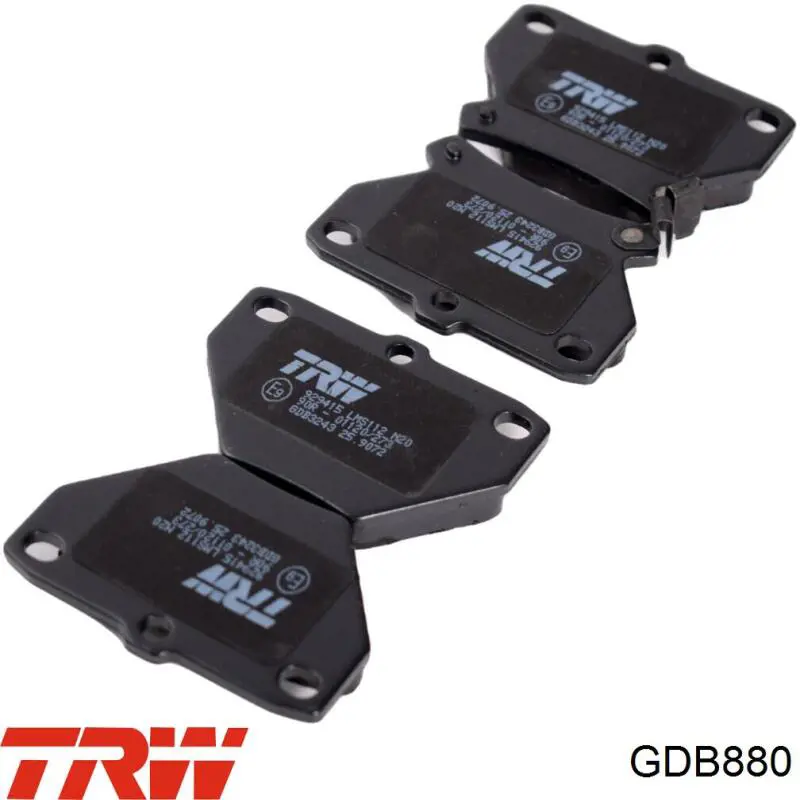 Гальмівні колодки TRW GDB880 ціна, від 15.64 USD