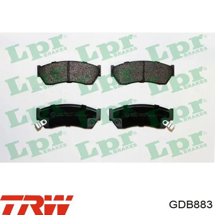 Гальмівні колодки TRW GDB883 ціна, від 13.30 USD