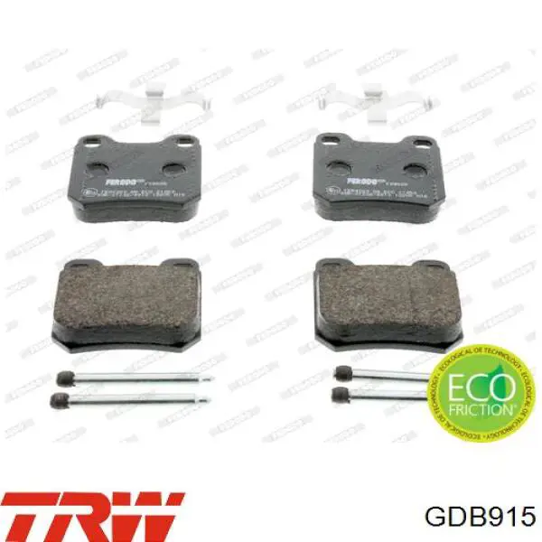 Купити GDB915 TRW Задні колодки