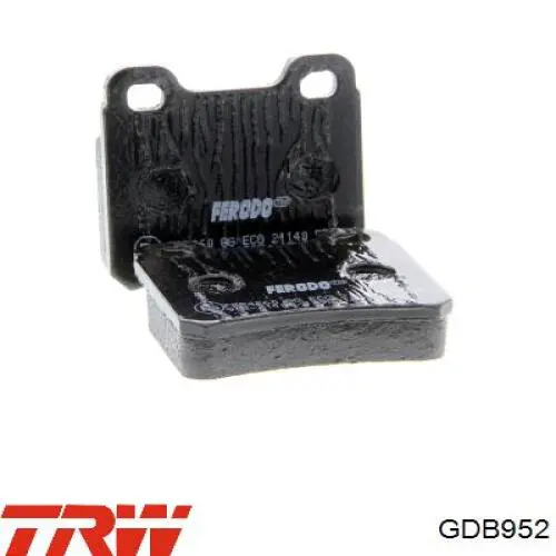 Купити GDB952 TRW Задні колодки