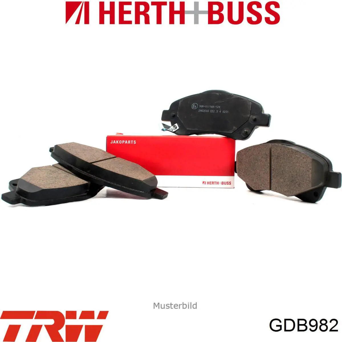 Задні гальмівні колодки TRW GDB982 ціна, від 10.28 USD