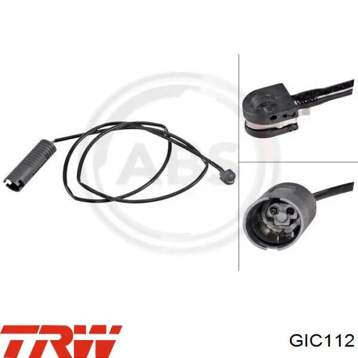 Датчик зносу гальмівних колодок, задній TRW GIC112 ціна, від 5.88 USD