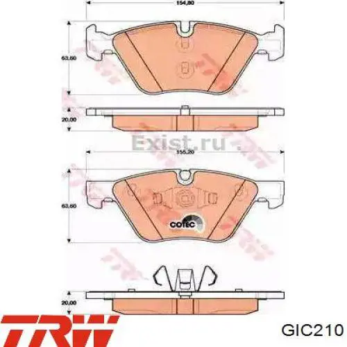 Купити GIC210 TRW Датчик зносу гальмівних колодок