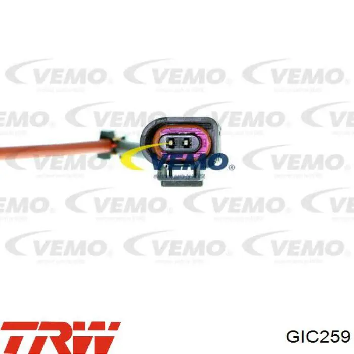 Датчик зносу гальмівних колодок, задній TRW GIC259