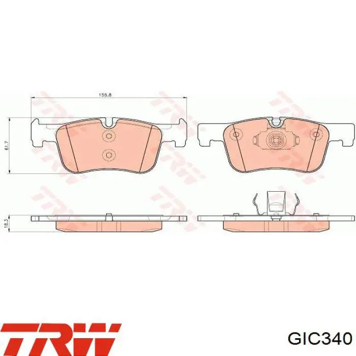 Купити GIC340 TRW Сигналізатор знос гальмівних колодок