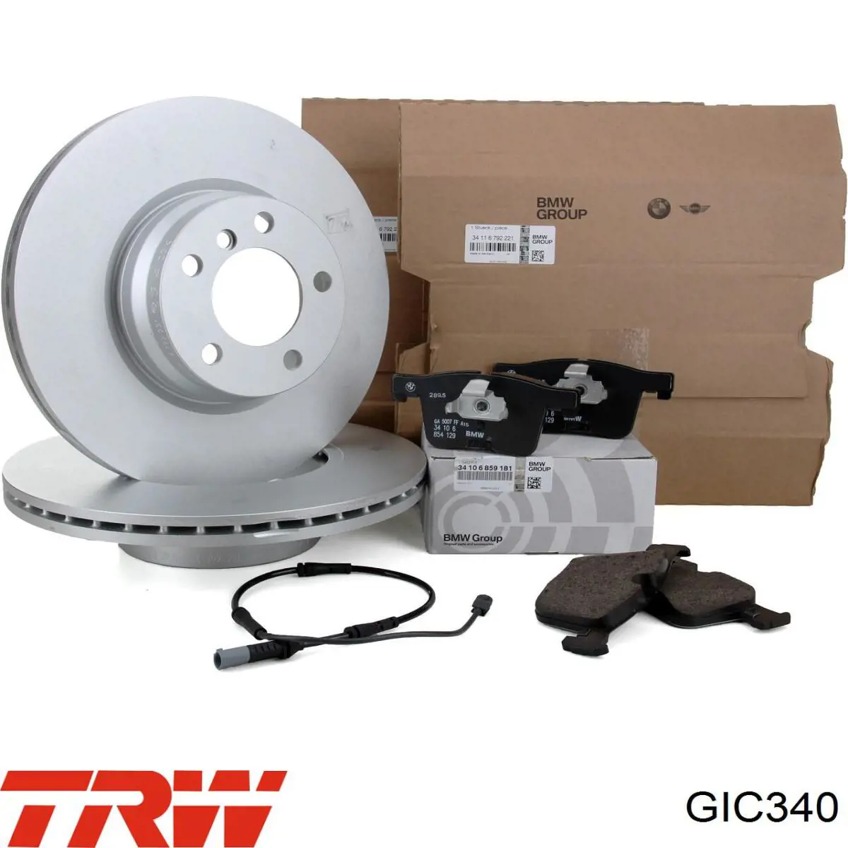 Датчик зносу гальмівних колодок, передній TRW GIC340 ціна, від 11.23 USD
