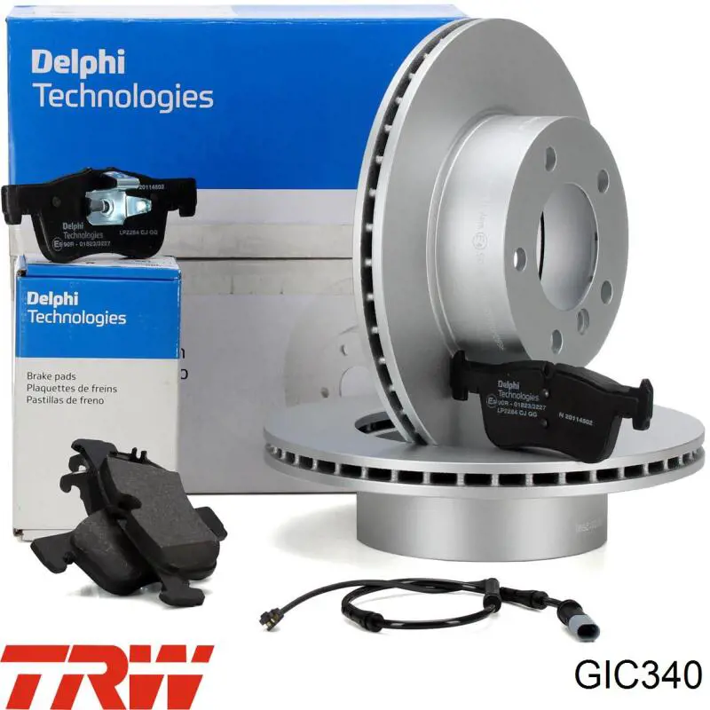 Датчик зносу гальмівних колодок, передній TRW GIC340 ціна, від 11.23 USD