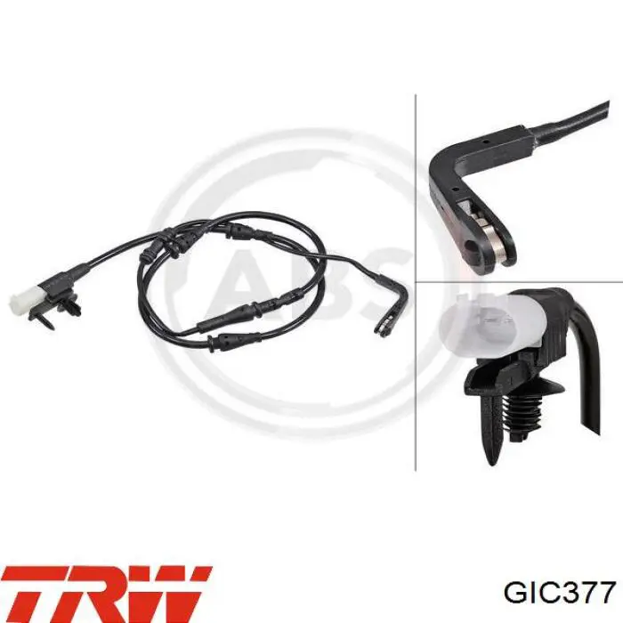 Датчик зносу гальмівних колодок, задній TRW GIC377 ціна, від 12.43 USD