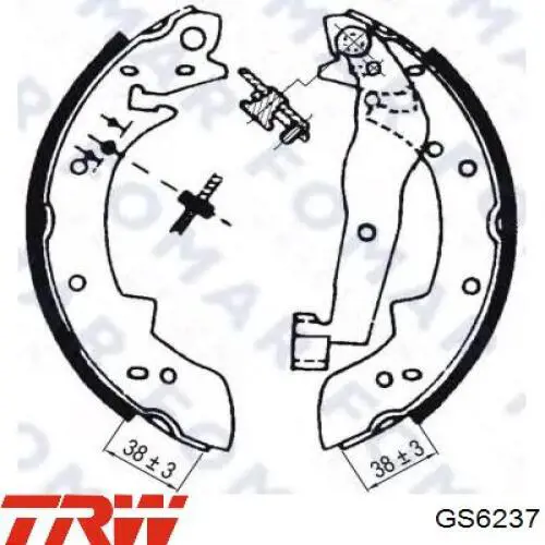 Колодки гальмові задні, барабанні Dafmi DA298 ціна, від 13.39 USD