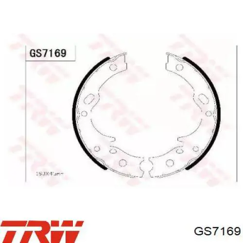 Колодки ручника/стоянкового гальма GS7169 TRW